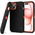 thumbnail image 1 of CoverON For Apple iPhone 15 Case, Military Grade Heavy Duty Full Body Rugged Phone Cover, Black, 1 of 7