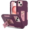thumbnail image 1 of CoverON For Apple iPhone 15 Plus Case, Military Grade Heavy Duty Full Body Phone Kickstand Cover, Violet Purple, 1 of 8