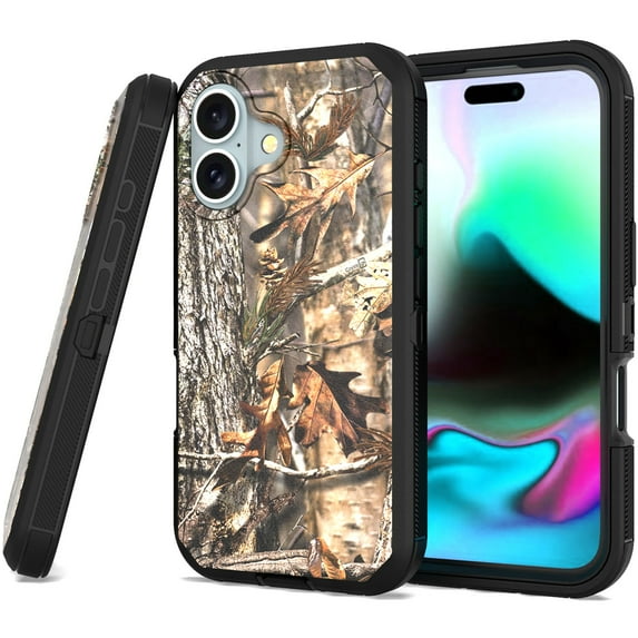 CoverON For Apple iPhone 16 Plus / iPhone 16+ Case, Military Grade Heavy Duty Full Body Rugged Phone Cover, Camo