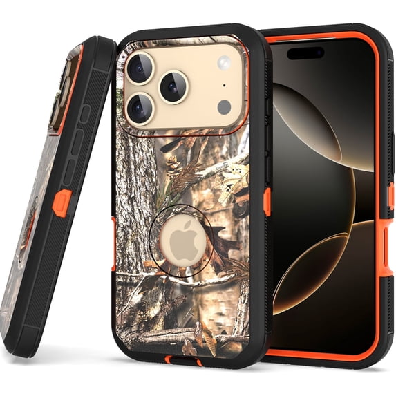 CoverON For Apple iPhone 17 Pro Max Case, Military Grade Heavy Duty Full Body Rugged Phone Cover, Camo