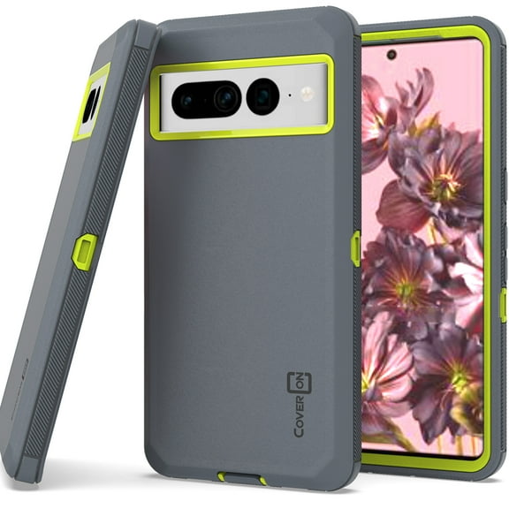 CoverON For Google Pixel 7 Pro Case, Military Grade Heavy Duty Full Body Rugged Phone Cover, Gray