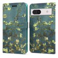 thumbnail image 1 of CoverON For Google Pixel 7a Wallet Case, RFID Blocking Vegan Leather 6x Card Slot Holder Cover Flip Folio Phone Pouch, Almond Blossom Art, 1 of 7