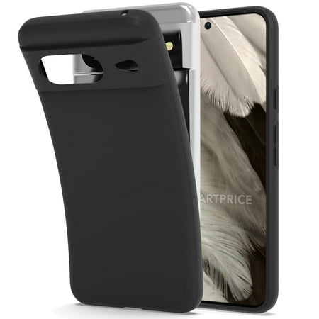 CoverON For Google Pixel 8 Case, Flexible Slim Lightweight TPU Minimal Phone Cover, Black