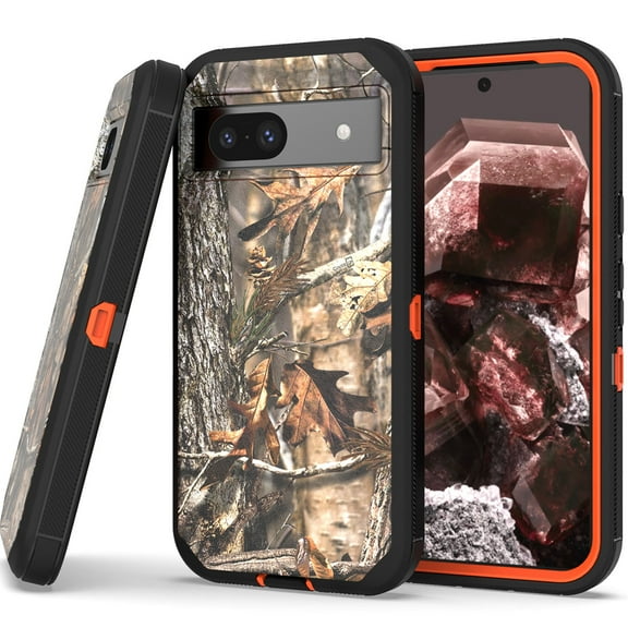 CoverON For Google Pixel 8a Case, Military Grade Heavy Duty Full Body Rugged Phone Cover, Camo