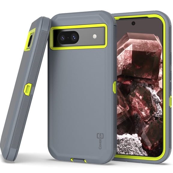 CoverON For Google Pixel 8a Case, Military Grade Heavy Duty Full Body Rugged Phone Cover, Gray