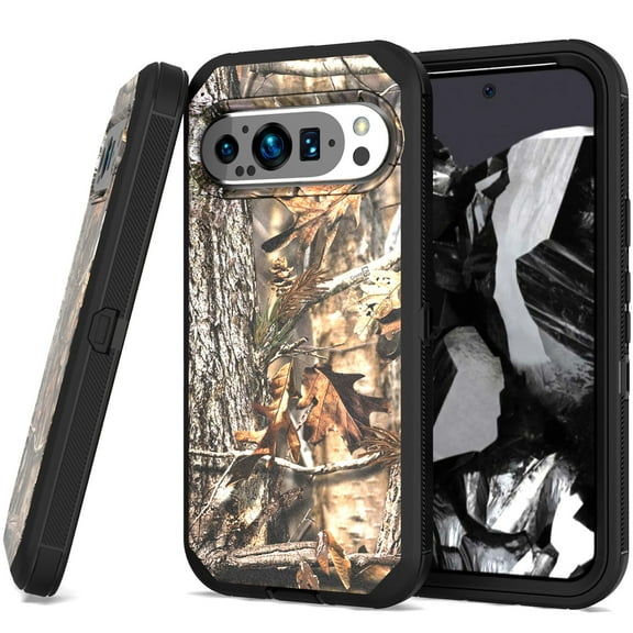 CoverON For Google Pixel 9 / Pixel 9 Pro Case, Military Grade Heavy Duty Full Body Rugged Phone Cover, Camo