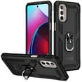 thumbnail image 1 of CoverON For Motorola Edge+ Plus 2022 / Moto Edge 30 Pro / Edge X30 Ring Case, Kickstand Rugged Phone Cover Magnetic Car Mount Compatible - Black, 1 of 9