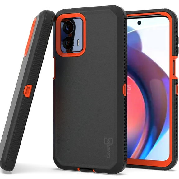 CoverON For Motorola Moto G Power 5G (2023) Case, Military Grade Heavy Duty Full Body Rugged Phone Cover, Black