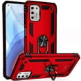 thumbnail image 1 of CoverON For Motorola Moto G Stylus 2021 Ring Case, Kickstand Rugged Phone Cover Magnetic Car Mount Compatible - Red, 1 of 9