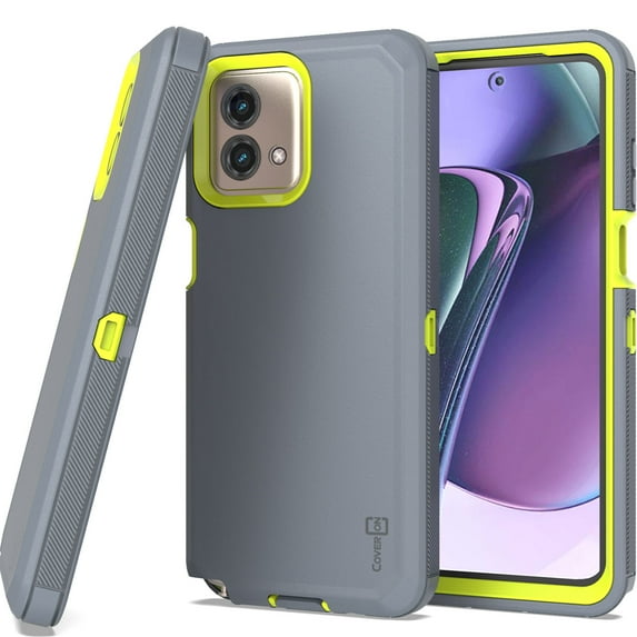CoverON For Motorola Moto G Stylus 5G 2023 Case, Military Grade Heavy Duty Full Body Rugged Phone Cover, Gray
