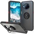 thumbnail image 1 of CoverON For Nokia X100 Case, Clear Back Ring Holder Kickstand Phone Cover, Black, 1 of 6