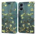 thumbnail image 1 of CoverON For Oneplus Nord N20 5G Wallet Case, RFID Blocking Vegan Leather 6x Card Slot Holder Cover Flip Folio Phone Pouch, Almond Blossom Art, 1 of 6