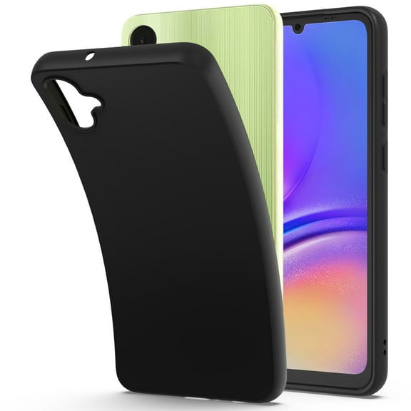 CoverON For Samsung Galaxy A05 Case, Flexible Slim Lightweight TPU Minimal Phone Cover, Black
