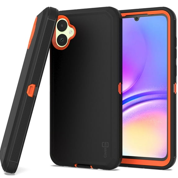 CoverON For Samsung Galaxy A05 Case, Military Grade Heavy Duty Full Body Rugged Phone Cover, Black