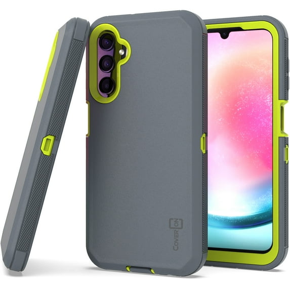 CoverON For Samsung Galaxy A24 Case, Military Grade Heavy Duty Full Body Rugged Phone Cover, Gray