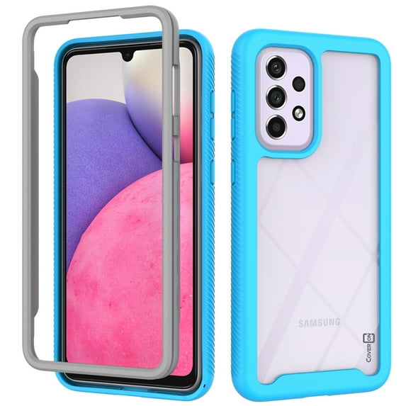 CoverON For Samsung Galaxy A33 5G Case, Military Grade Full Body Rugged Slim Fit Clear Phone Cover, Light Blue