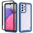 thumbnail image 1 of CoverON For Samsung Galaxy A33 5G Case, Military Grade Full Body Rugged Slim Fit Clear Phone Cover, Navy Blue, 1 of 6