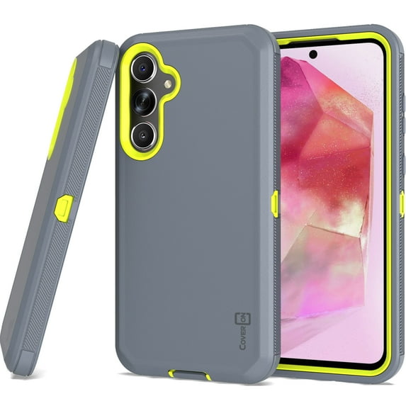 CoverON For Samsung Galaxy A35 5G Case, Military Grade Heavy Duty Full Body Rugged Phone Cover, Gray
