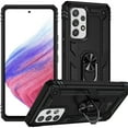 thumbnail image 1 of CoverON For Samsung Galaxy A53 5G Ring Case, Kickstand Rugged Phone Cover Magnetic Car Mount Compatible - Black, 1 of 8