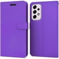thumbnail image 1 of CoverON For Samsung Galaxy A53 5G Wallet Case, RFID Blocking Vegan Leather 6x Card Slot Holder Cover Flip Folio Phone Pouch, Purple, 1 of 5