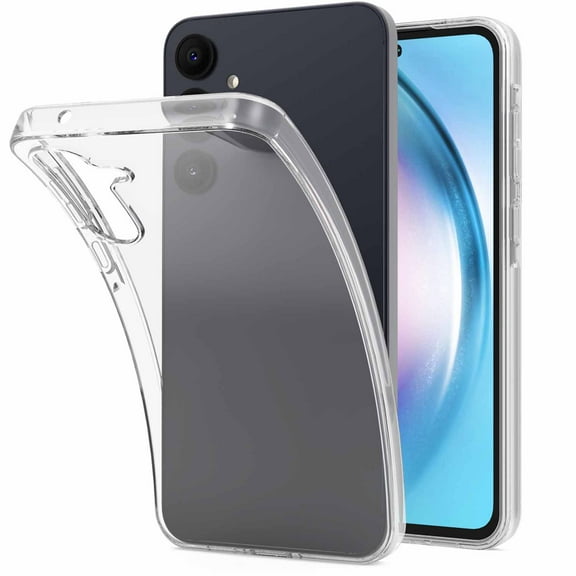 CoverON For Samsung Galaxy A55 5G Phone Case, Flexible Slim Lightweight TPU Minimal Cover, Clear