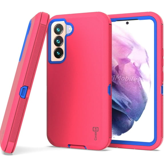 CoverON For Samsung Galaxy S22 Case, Military Grade Heavy Duty Full Body Phone Cover - Hot Pink