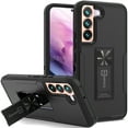 thumbnail image 1 of CoverON For Samsung Galaxy S22 Case, Military Grade Heavy Duty Full Body Phone Kickstand Cover - Black, 1 of 9