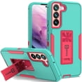 thumbnail image 1 of CoverON For Samsung Galaxy S22 Plus Case, Military Grade Heavy Duty Full Body Phone Kickstand Cover - Teal, 1 of 9