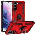 thumbnail image 1 of CoverON For Samsung Galaxy S22 Ring Case, Kickstand Rugged Phone Cover Magnetic Car Mount Compatible - Red, 1 of 9
