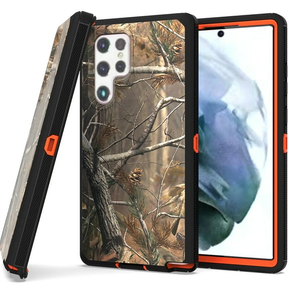 CoverON For Samsung Galaxy S22 Ultra Case, Military Grade Heavy Duty Full Body Phone Cover - Camo