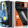 thumbnail image 1 of CoverON For Samsung Galaxy S23 Plus Phone Case with Screen Protector Tempered Glass, Slim TPU Cover, Starry Night, 1 of 11