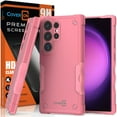 thumbnail image 1 of CoverON For Samsung Galaxy S24 Ultra Phone Case with Screen Protector , Military Grade Heavy Duty Rugged Cover, Pink, 1 of 11