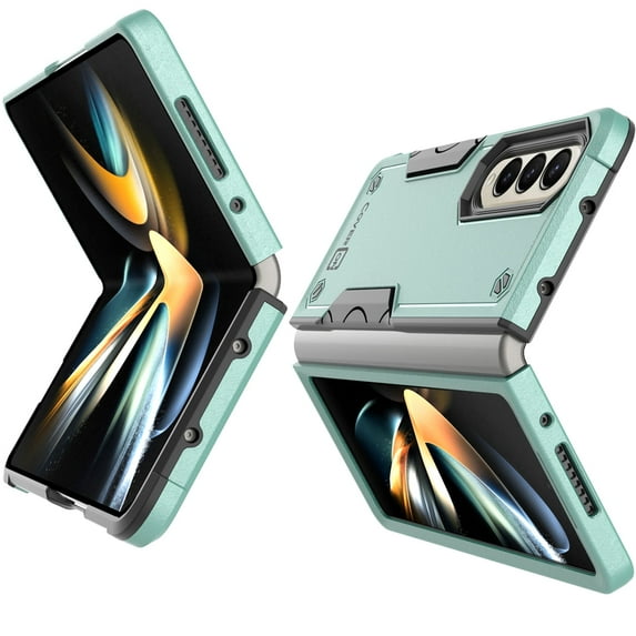 CoverON For Samsung Galaxy Z Fold4 / Fold 4 Case, Military Grade Heavy Duty Rugged Phone Cover Grip, Green