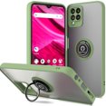 thumbnail image 1 of CoverON For T-Mobile Revvl 6 Pro 5G Phone Case, Clear Back Ring Holder Kickstand Cover, Green, 1 of 8