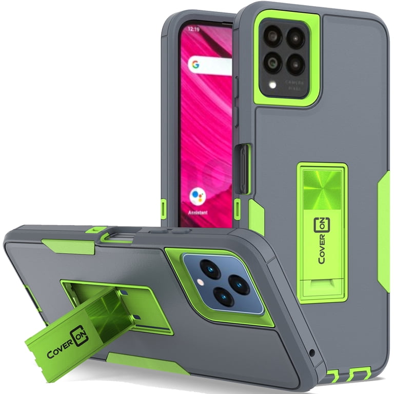 CoverON For T-Mobile Revvl 6 Pro 5G Phone Case, Military Grade Heavy Duty  Full Body Kickstand Cover, Gray - Walmart.com