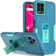 thumbnail image 1 of CoverON For T-Mobile Revvl 6 Pro 5G Phone Case, Military Grade Heavy Duty Full Body Kickstand Cover, Turquoise, 1 of 9