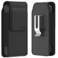 thumbnail image 1 of CoverON Holster for Apple iPhone 17 17 Pro/ 16 16e 16 Pro /15 14 13 12 11 Pro/X Xr Xs, Cell Phone Case Belt Clip Carrying Vertical Leather Pouch (Fits with Otterbox or any Case on), 1 of 7