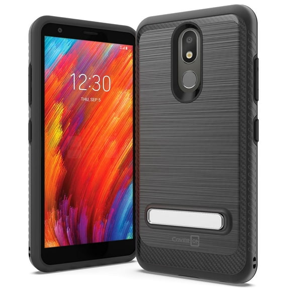 CoverON LG Aristo 4 Plus / Prime 2 Case with Magnetic Metal Kickstand Protective Hybrid Phone Cover - SleekStand Series