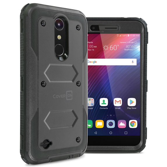 CoverON LG Harmony 2 / Phoenix Plus / Premier Pro / K10 2018 / K10 Plus / K10α / K30 / K10 Alpha Case, Tank Series Hard Protective Armor Phone Cover