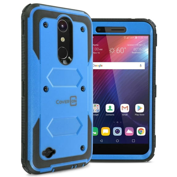 CoverON LG Harmony 2 / Phoenix Plus / Premier Pro / K10 2018 / K10 Plus / K10α / K30 / K10 Alpha Case, Tank Series Hard Protective Armor Phone Cover