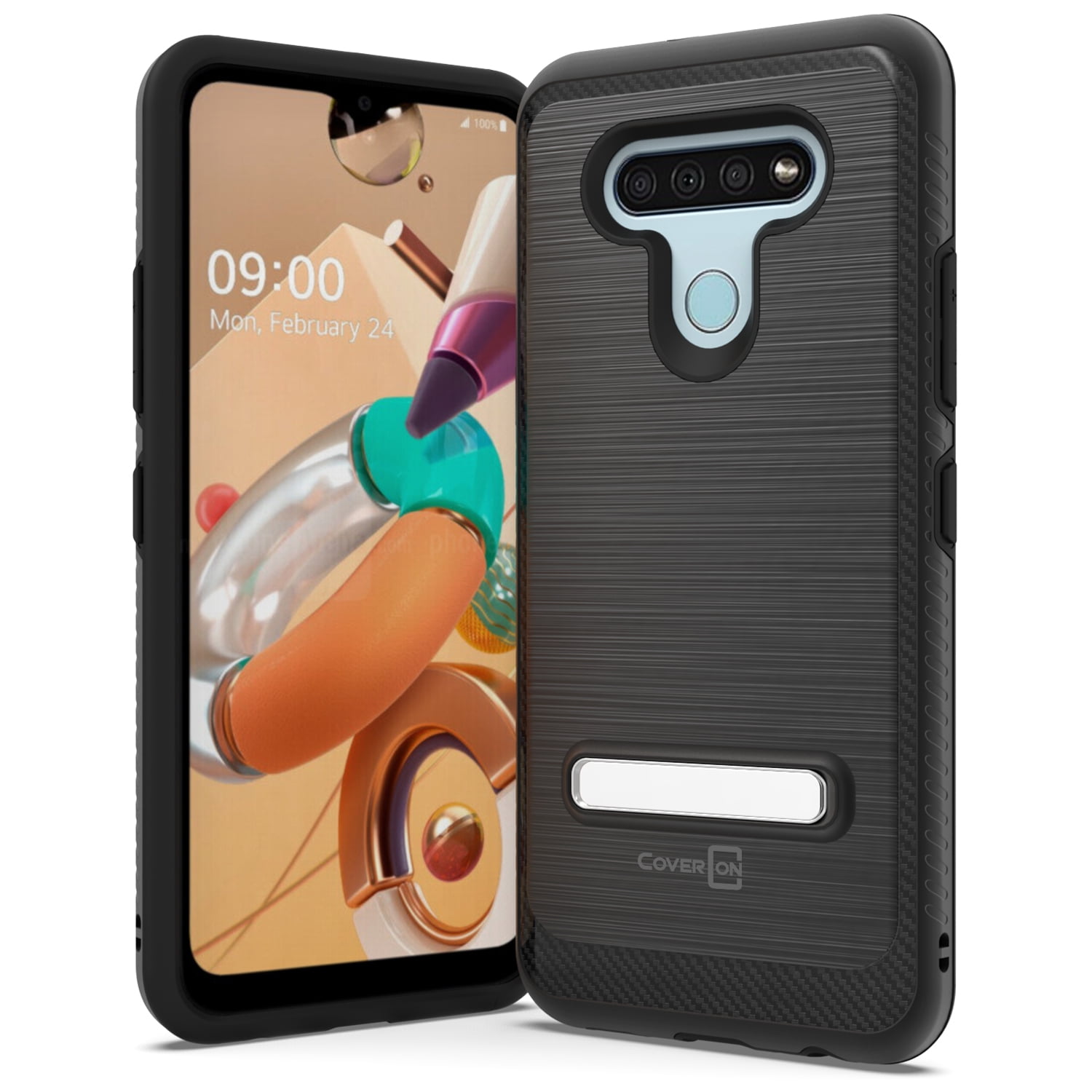 CoverON LG K51 / Reflect Case with Magnetic Metal Kickstand Protective ...