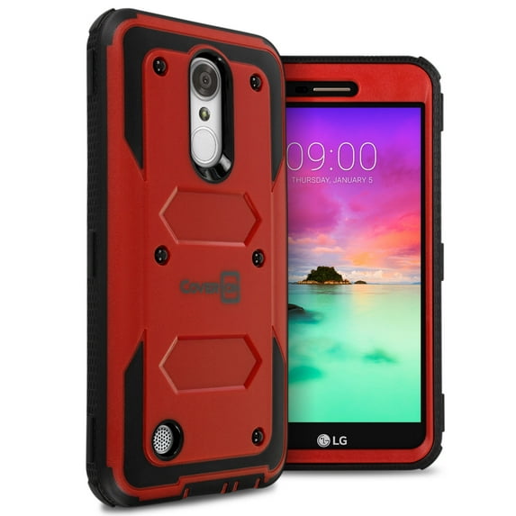 CoverON LG K8 2017 / Aristo / LV3 Case, Tank Series Hard Protective Armor Phone Cover