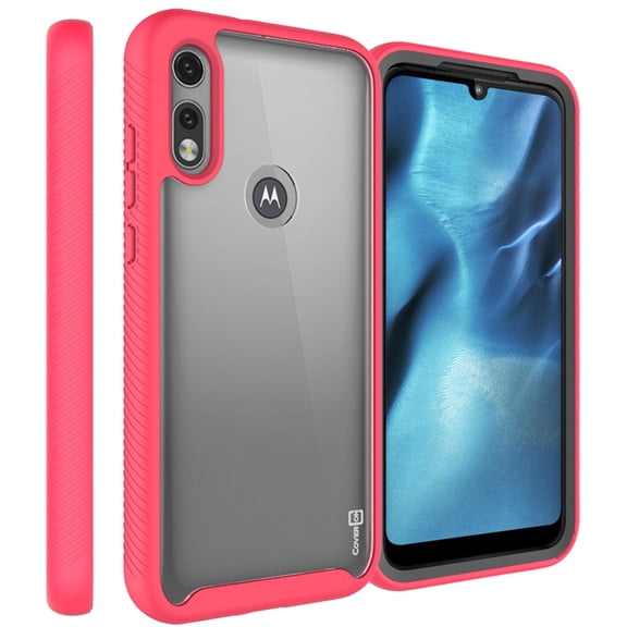CoverON Motorola Moto E 2020 Case Heavy Duty Full Body Slim Fit Shockproof Clear Phone Cover - EOS Series