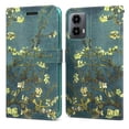 thumbnail image 1 of CoverON For Motorola Moto G 5G (2024) / Moto G Play 5G 2024 Wallet Case, RFID Blocking Vegan Leather 6x Card Slot Holder Cover Flip Folio Phone Pouch, Almond Blossom Art, 1 of 7