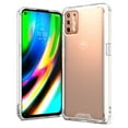 thumbnail image 1 of CoverON Motorola Moto G9 Plus Case, Slim fit Lightweight Hard Phone Cover, Clear TPU Bumper, 1 of 8