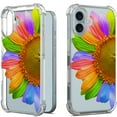 thumbnail image 1 of CoverON Phone Design For Apple iPhone 16 Plus / iPhone 16+ Case, Clear Flexible Soft Rubber Slim TPU Cover, SunFlower, 1 of 8