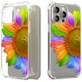 thumbnail image 1 of CoverON Phone Design For Apple iPhone 16 Pro Max Case, Clear Flexible Soft Rubber Slim TPU Cover, SunFlower, 1 of 8