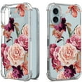 thumbnail image 1 of CoverON Phone Design For Apple iPhone 17 Case, Clear Flexible Soft Rubber Slim TPU Cover, Peony Flower, 1 of 8
