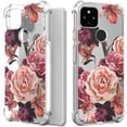 thumbnail image 1 of CoverON Phone Design For Google Pixel 5a Case, Clear Flexible Soft Rubber Slim TPU Cover, Purple Flower, 1 of 8
