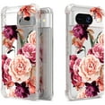 thumbnail image 1 of CoverON Phone Design For Google Pixel 8 Case, Clear Flexible Soft Rubber Slim TPU Cover, Peony Flower, 1 of 7